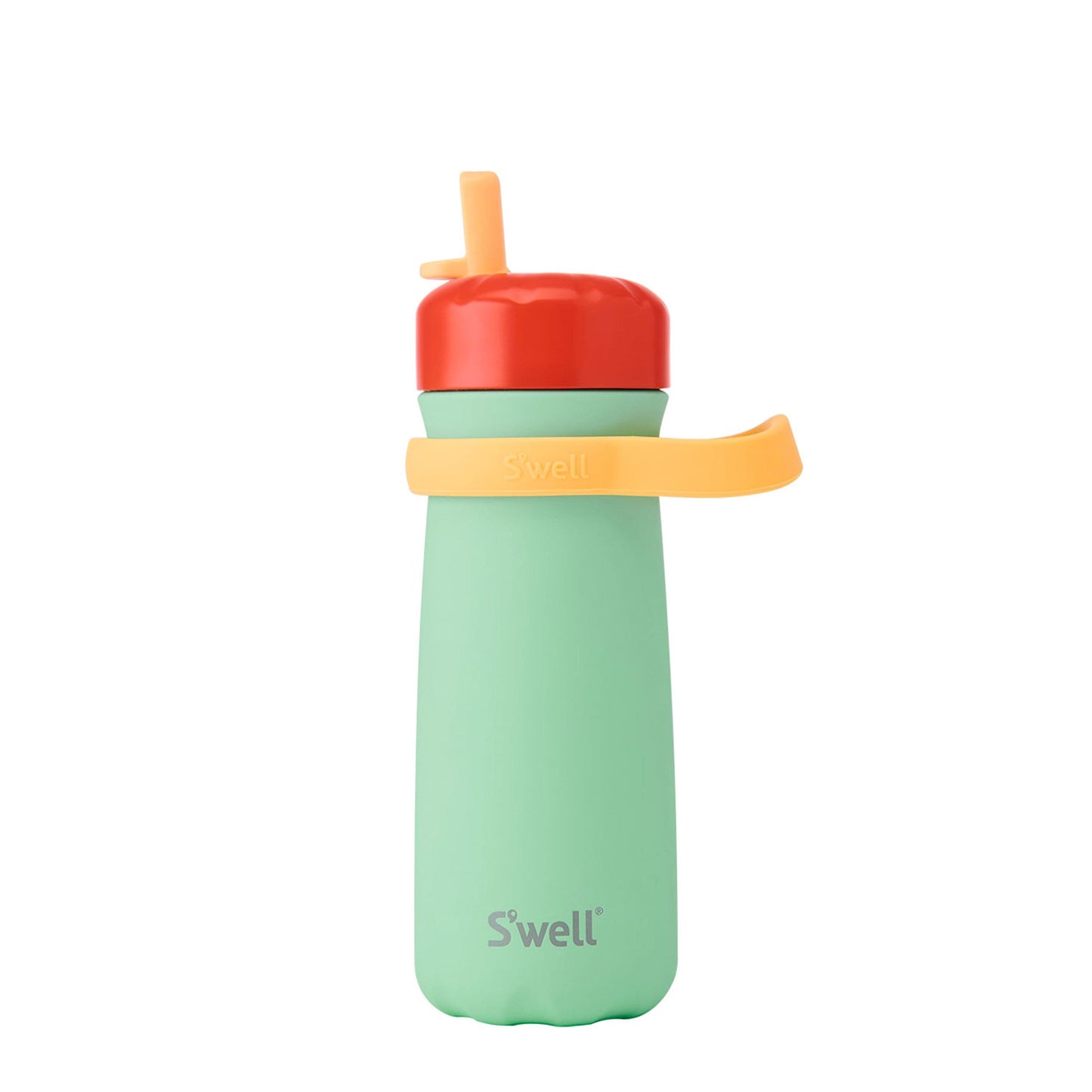 traveler-with-flip-straw-lid-16oz-w0 Swell-Kids-Water-Bottle-Traveler-16oz-Spring-Green-Front-Lid-Up.jpg